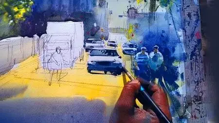 Advanced Watercolor Street Scene And Citys cape Techniques