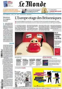 Le Monde du Jeudi 22 Novembre 2012