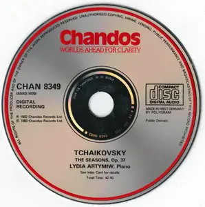 Tchaikovsky - Lydia Artymiw - The Seasons Op. 37a  [Chandos CHAN 8349] {1984} (Reuploaded)