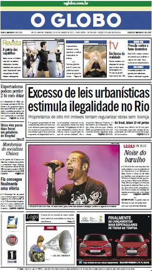 Jornal O Globo - 25 de setembro de 2011
