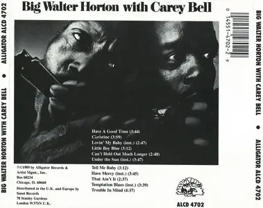 Big Walter Horton - Big Walter Horton With Carey Bell (1973) {1989, Reissue}