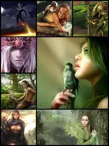 60 Elf Fantasy Girls Wallpapers Pack