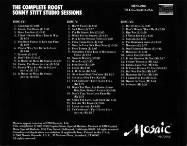 Sonny Stitt - The Complete Roost Sonny Stitt Studio Sessions (1952-65) {9CD Box Set Mosaic MD9-208 rel 2001}