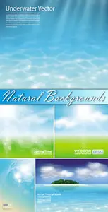 Natural Backgrounds Vector 2
