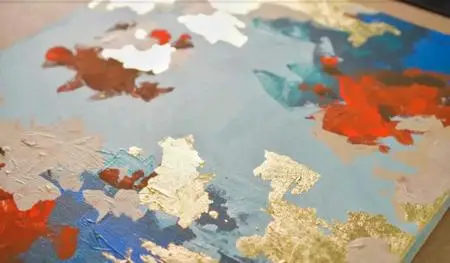 Stay Creative Through Abstract Painting - Step By Step Acrylic and Gold Leaf for Beginners