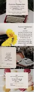 Creativemarket - Fletcher Typewriter Font & Extras 3939590