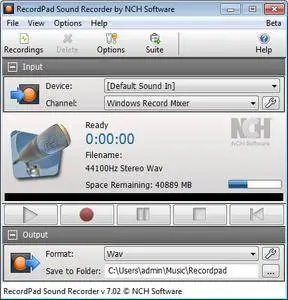 NCH RecordPad 7.19 Beta