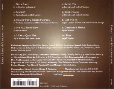 Patrick Lamb - It's All Right Now (2011)
