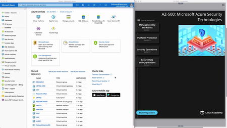 Linuxacademy - AZ-500: Microsoft Azure Security Technologies (2020)
