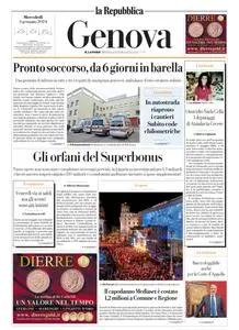 la Repubblica Genova - 3 Gennaio 2024