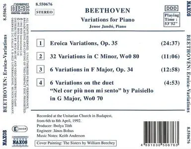 Jenő Jandó - Ludwig van Beethoven: 'Eroica' Variations; 32 Variations, WoO 80 (1993)