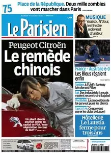 Le Parisien  + Journal de Paris du Samedi 12 Octobre 2013