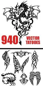 940 Vector Tattoos