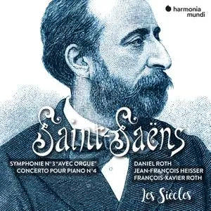 Les Siècles - Saint-Saëns: Symphony No. 3 "avec orgue" & Piano Concerto No. 4 (Remastered Edition) (2021) [24/96]