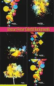 Abstract Vector Colorful Backgrounds