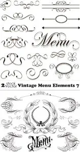 Vectors - Vintage Menu Elements 7