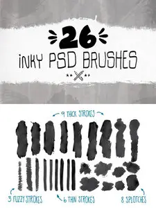 Inky Brushes ABR