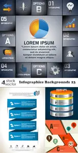 Vectors - Infographics Backgrounds 23