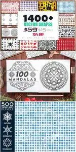 CreativeMarket - 1400+ Vector Shapes Bundle