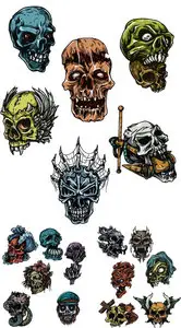 Skulls Vector Packs 25-26-27