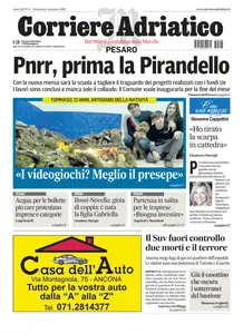 Corriere Adriatico Pesaro - 5 Gennaio 2025