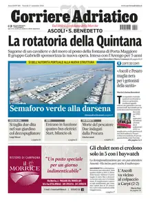 Corriere Adriatico Ascoli - 27 Settembre 2024