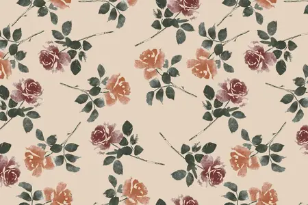 EE - Sweet Rose Seamless Pattern RRQDN47