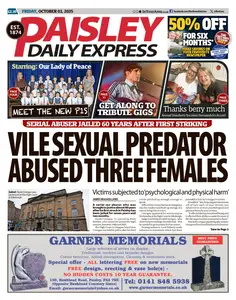 Paisley Daily Express - 3 October 2025