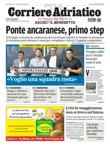Corriere Adriatico Ascoli - 4 Luglio 2025