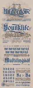 Underdove Typeface F6F92GT