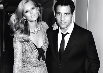 Toni Garrn & Clive Owen by Alexi Lubomirski for Vogue Spain October 2011