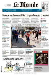 Le Monde du Vendredi 12 Juillet 2024