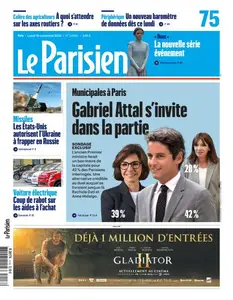 Le Parisien du Lundi 18 Novembre 2024