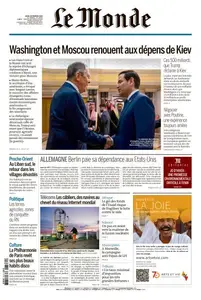 Le Monde du Jeudi 20 Février 2025