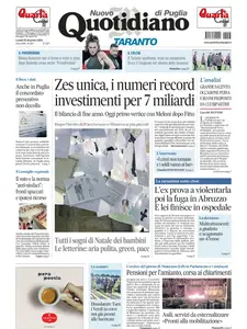 Quotidiano di Puglia Taranto - 23 Dicembre 2024