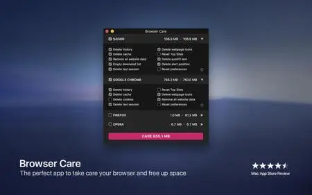 Browser Care 4.0.1 Mac OS X