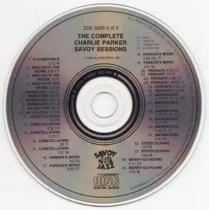 Charlie Parker - The Complete Savoy Studio Sessions (1988) {Savoy, 3CD, ZDS 5500-1~3, Rare Early Press rec 1944-1948}