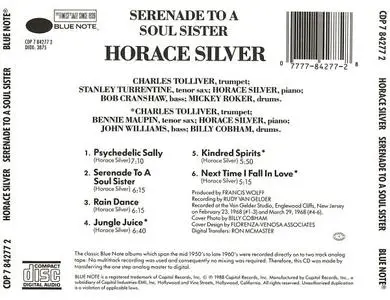 The Horace Silver Quintet - Serenade To A Soul Sister (1968) {Blue Note RVG Edition}