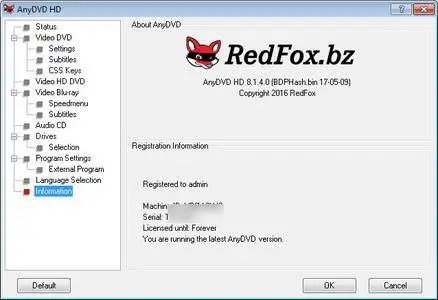 RedFox AnyDVD HD 8.1.4.0 Final Multilingual