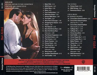 Georges Delerue - Her Alibi: Original Motion Picture Soundtrack (1989) Expanded Limited Edition 2014