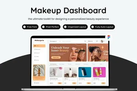 Makeup Dashboard UI Template