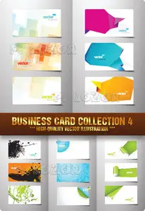 Stock Vector - Business Card Collection 4