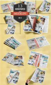 CreativeMarket - Newspaper Advertising Mockups Vol. 5