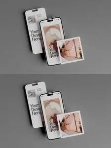 Phone Screen Display Mockup UZ2WDKL