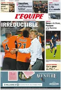 L'Equipe Edition du Jeudi 20 Décembre 2012
