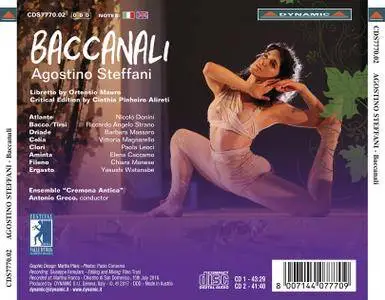 Ensemble Cremona Antiqua, Antonio Greco - Steffani: Baccanali (Live) (2017)