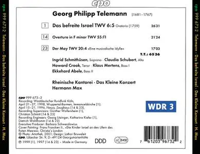 Hermann Max, Rheinische Kantorei, Das Kleine Konzert - Telemann: Das befreite Israel (2001)