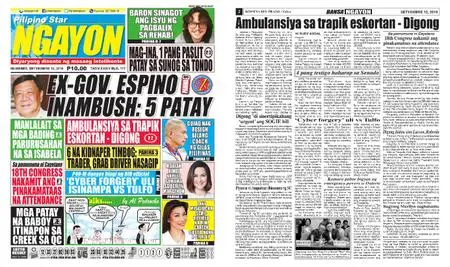 Pilipino Star Ngayon – Septiyembre 12, 2019