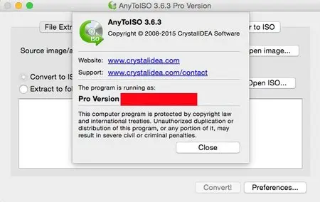AnyToISO Pro 3.6.3 Multilangual Mac OS X
