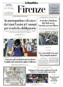 la Repubblica Firenze - 29 Agosto 2021